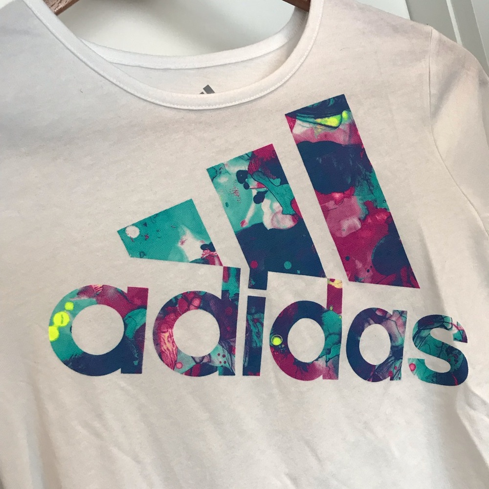 Adidas | Girls Longsleeve Logo Tee Size L